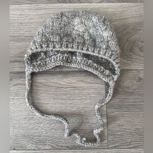 Cozy Gray Knit Kids Hat